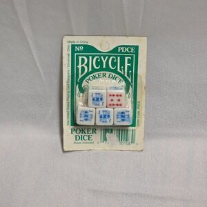 Bicycle‎ Poker Dice Game Set Sealed Playing Card Dice Casino New In Package